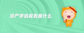 資產(chǎn)評(píng)估報(bào)告是什么