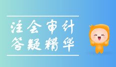 2020年注會(huì)《審計(jì)》精華答疑匯編