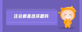 注會都是選擇題嗎