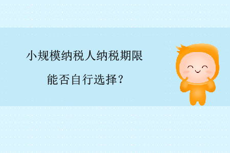 小規(guī)模納稅人納稅期限能否自行選擇？