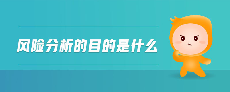 風(fēng)險分析的目的是什么