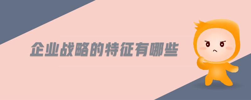 企業(yè)戰(zhàn)略的特征有哪些