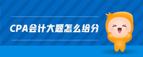 cpa會(huì)計(jì)大題怎么給分