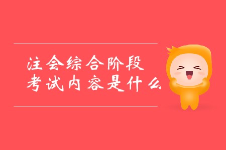 2020年注會(huì)綜合考什么你知道嗎？
