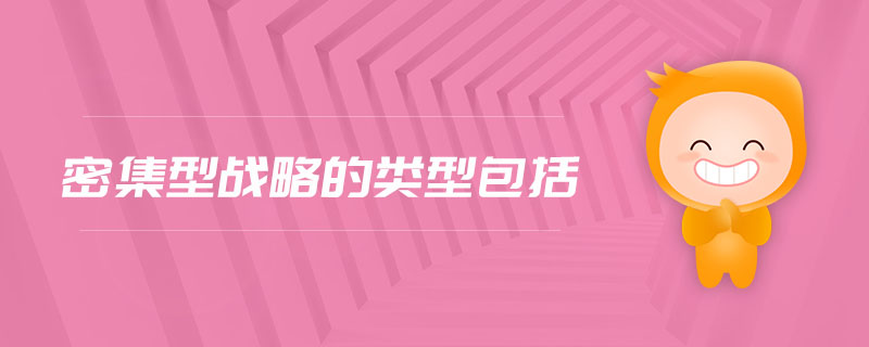 密集型戰(zhàn)略的類型包括