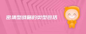 密集型戰(zhàn)略的類型包括