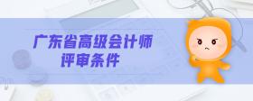廣東省高級會計師評審條件