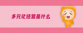 多元化經(jīng)營是什么
