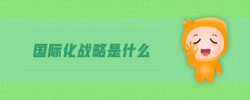 國際化戰(zhàn)略是什么