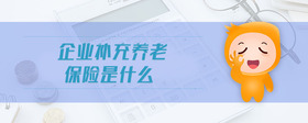 企業(yè)補(bǔ)充養(yǎng)老保險(xiǎn)是什么