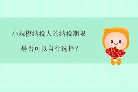 小規(guī)模納稅人的納稅期限是否可以自行選擇？