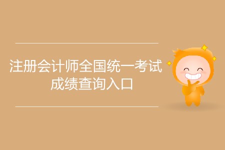 注冊會計師全國統(tǒng)一考試成績查詢?nèi)肟谑裁磿r候開放？