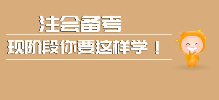 現階段注會備考你要這樣學！