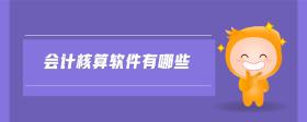 會(huì)計(jì)核算軟件有哪些