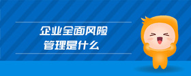 企業(yè)全面風(fēng)險(xiǎn)管理是什么