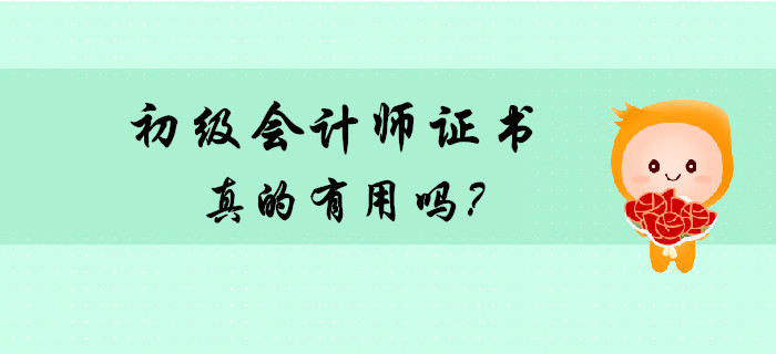 考個(gè)初級(jí)會(huì)計(jì)師證書有用嗎？