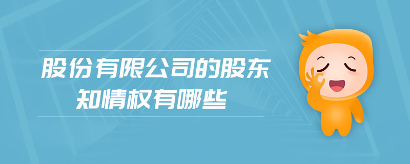股份有限公司的股東知情權有哪些
