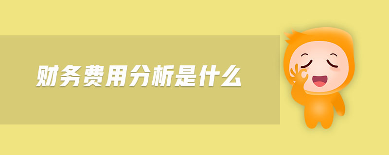 財務(wù)費(fèi)用分析是什么