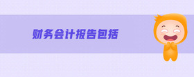 財務(wù)會計報告包括