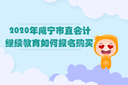 2020年咸寧市直會計(jì)繼續(xù)教育如何報(bào)名購買？