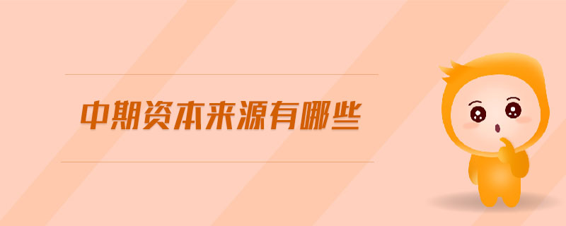 中期資本來源有哪些