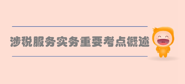 稅務師《涉稅服務實務》第三章涉稅服務業(yè)務-重要考點概述