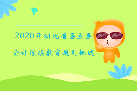 2020年湖北省嘉魚縣會計繼續(xù)教育規(guī)則概述