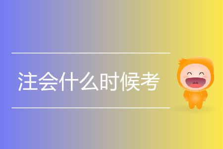 2020年注會什么時候考？
