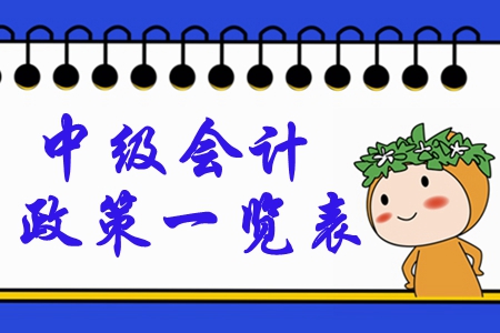 2020年中級(jí)會(huì)計(jì)考試政策一覽表！重要節(jié)點(diǎn)全面梳理！