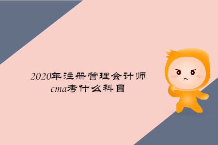 2020年注冊管理會計師cma考什么科目