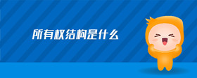 所有權(quán)結(jié)構(gòu)是什么