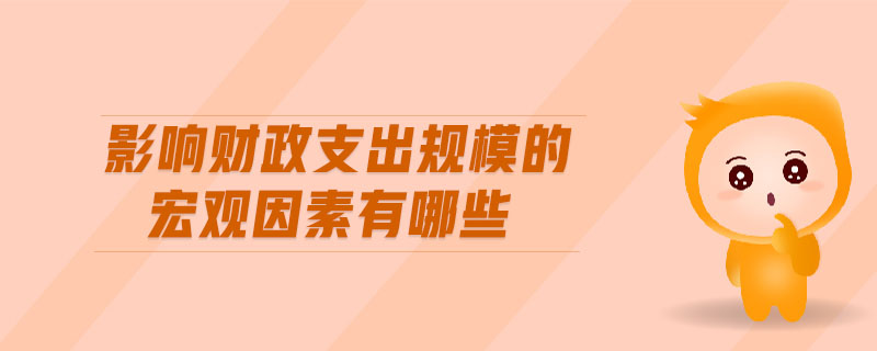 影響財(cái)政支出規(guī)模的宏觀因素有哪些