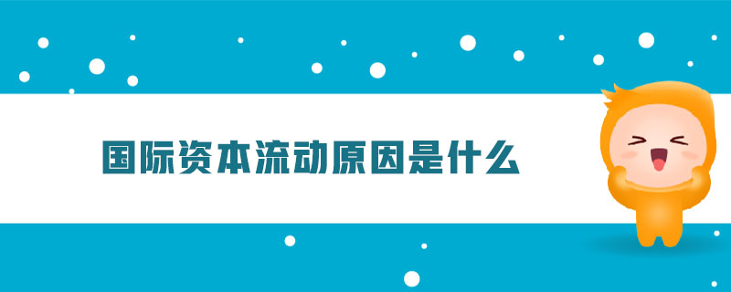 國際資本流動原因是什么