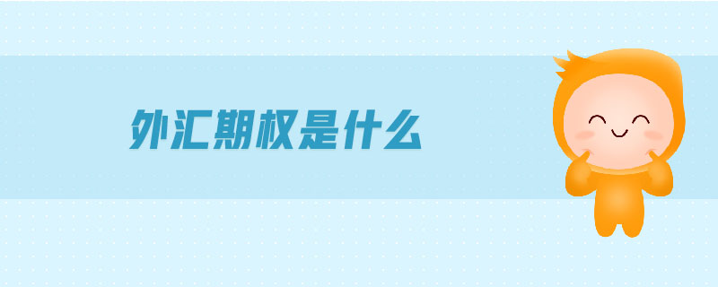 外匯期權(quán)是什么