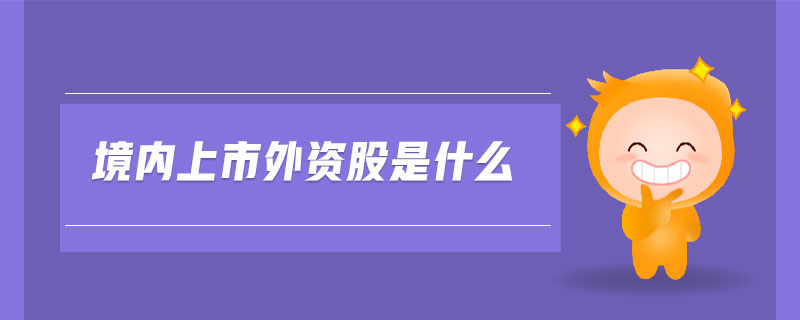 境內上市外資股是什么