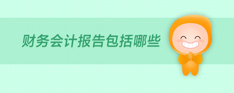 財務(wù)會計報告包括哪些