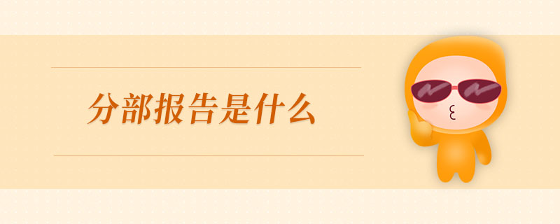 分部報告是什么