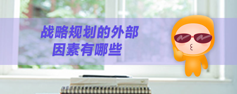 戰(zhàn)略規(guī)劃的外部因素有哪些