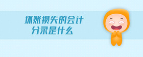 壞賬損失的會(huì)計(jì)分錄是什么
