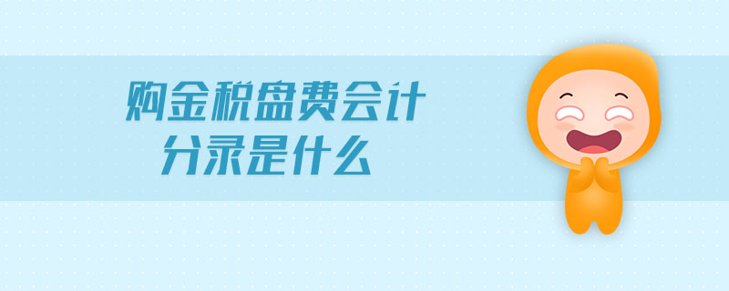 購(gòu)金稅盤費(fèi)會(huì)計(jì)分錄是什么