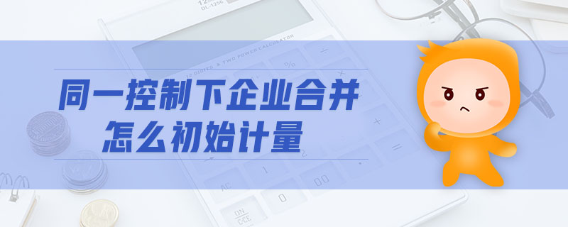 同一控制下企業(yè)合并怎么初始計量