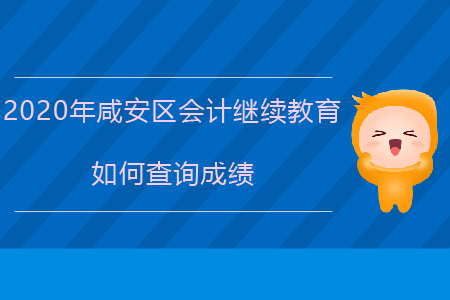 2020年湖北省咸安區(qū)會計繼續(xù)教育如何查詢成績？