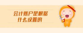 會(huì)計(jì)賬戶是根據(jù)什么設(shè)置的