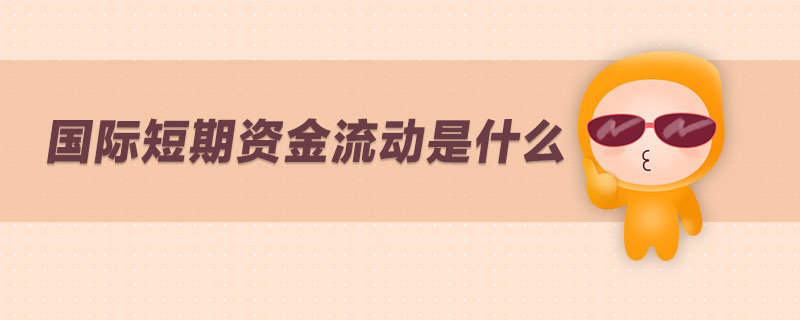 國際短期資金流動是什么
