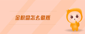 金稅盤怎么做賬