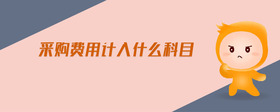 采購(gòu)費(fèi)用計(jì)入什么科目