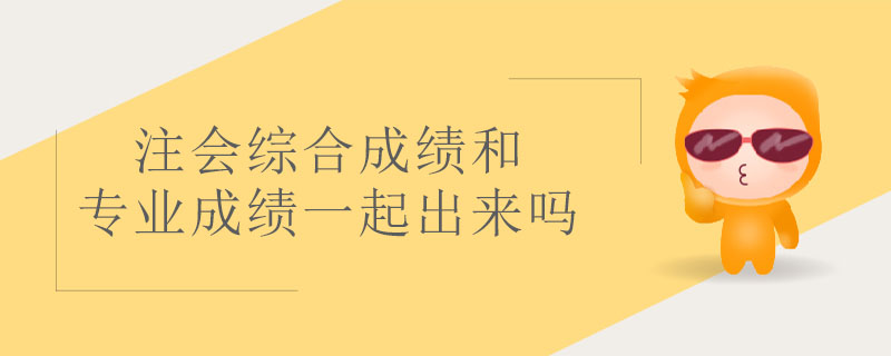 注會(huì)綜合成績(jī)和專業(yè)成績(jī)一起出來嗎