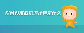 綜合資本成本的計(jì)算是什么