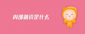 內部融資是什么