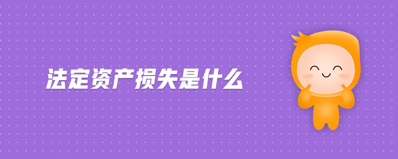 法定資產(chǎn)損失是什么